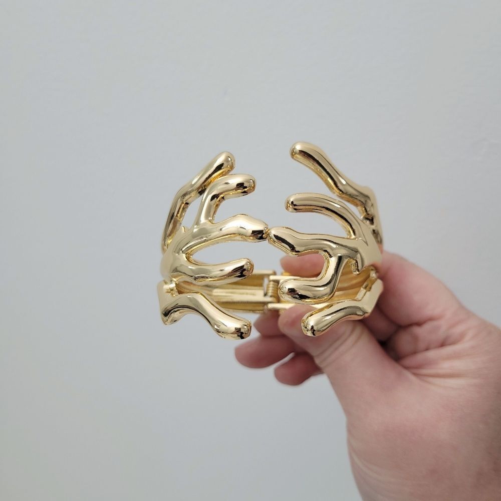 Brand New Top Fashion Gold Tone Bangle Bracelet - Picture 5 of 9